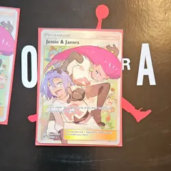 Pokemon Jessie & James Trainer 68/68 Hidden Fates Full Art Ultra Rare Holo - Image 1