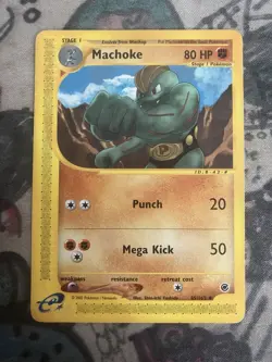 Pokemon Machoke Uncommon Normal Expedition 2002 085/165 WOTC - Image 1