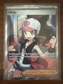 2025 POKEMON WHT EN-WHITE FLARE 164 HILDA ULTRA RARE - Image 1