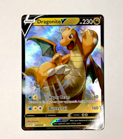 Pokemon Go Dragonite V 49 Full Art Ungraded Near Mint - Image 1