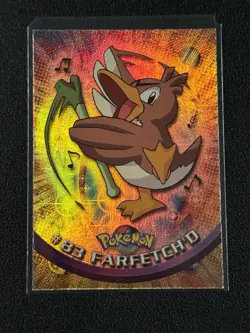 #83 FARFETCH'D - 2000 Topps Chrome Pokemon Holo Foil Blue Label - Image 1