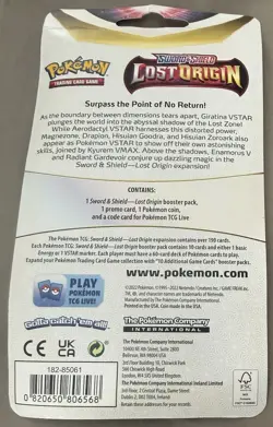 Sealed Pokemon Lost Origin Checklane Blister (Croagunk promo) - SWSH11 - Image 2