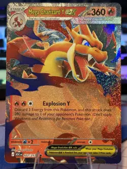 Mega Charizard Y ex 022/217 Double Rare ME: Ascended Heroes Pokemon Near Mint - Image 1