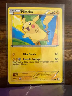 Pikachu 50/149 Common Boundaries Crossed Pokemon Near Mint - Image 1