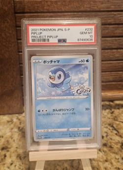 Pokemon S-P Sword & Shield Promos Piplup 232/S-P Regular Promo PSA 10 Basic JP - Image 1