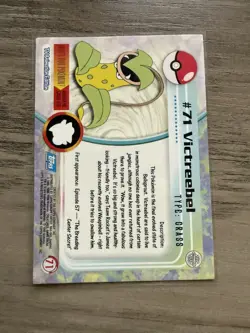Victreebel #71 Non-Foil Topps Blue Logo Pokemon TV Animation Edition LP/NM - Image 2
