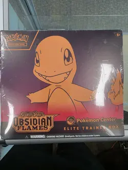 Obsidian Flames Pokemon Center ETB Elite Trainer Box Sealed Slight Tear - Image 1