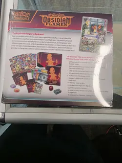 Obsidian Flames Pokemon Center ETB Elite Trainer Box Sealed Slight Tear - Image 3