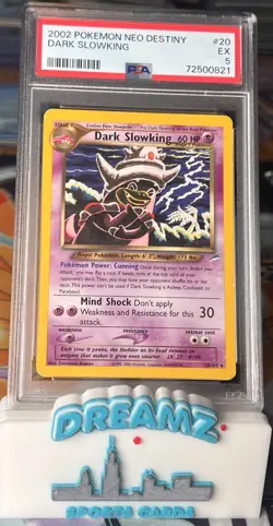 Dark Slowking 20/105 Pokemon Neo Destiny Regular Graded PSA 5 - Image 1