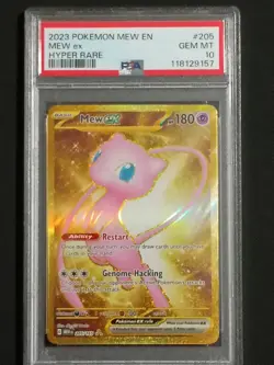 2023 Pokemon MEW ex Hyper Rare PSA 10 - Image 1