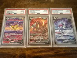 Pokemon Crown Zenith Raikou V GG41, Entei V GG36, Suicune V GG38 PSA 10 Lot - Image 1