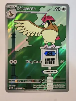 Pokemon TCG Pidgeotto Obsidian Flames 208/197 Holo Illustration Rare - Image 2