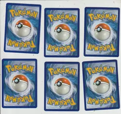 Lot 6 cartes POKEMON ENERGIE HOLO REVERSE EX-NM Electrique,fee,psy EVO 94 95 99 - Image 2