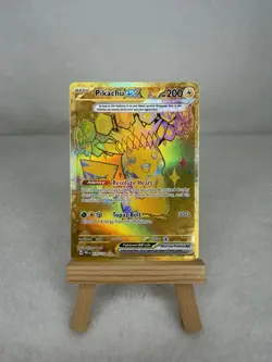 Pokemon TCG Prismatic Evolutions Pikachu EX Gold Hyper Rare 179/131 Near Mint - Image 1