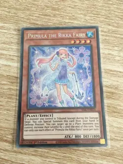 Primula the Rikka Fairy Secret Rare SESL-EN015 1st Edition YUGIOH - Image 1