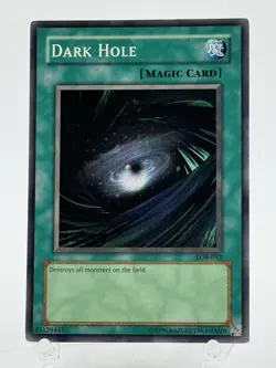 Yu-Gi-Oh! TCG Dark Hole Legend of Blue Eyes White Dragon LOB-052 Unlimited Super - Image 1