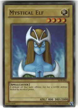 Mystical Elf Super Rare LOB-062 The Legend of Blue Eyes White Dragon LP - Image 1