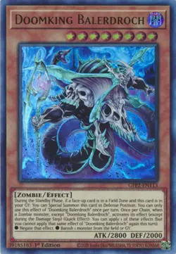 x3 Doomking Balerdroch - GFP2-EN113 - Ultra Rare - 1st Edition Yu-Gi-Oh! M/NM - Image 1