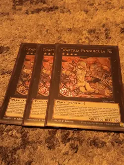 3X Traptrix Pinguicula SDBT-EN042 Structure Deck: Beware of Traptrix 1st Edition - Image 1