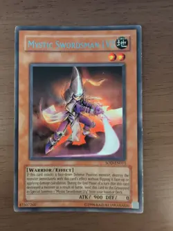 Yu-Gi-Oh SOD-EN011 Mystic Swordsman Lv2 Rare Yugioh - Image 1