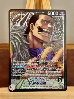 One Piece TCG Crocodile Alt Art Leader OP14-079 The Azure Sea’s Seven English - Image 1