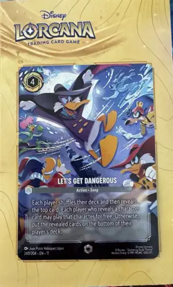 Disney Lorcana TCG Winterspell - Let’s Get Dangerous Enchanted - Image 1
