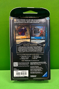 Disney Lorcana Rise of the Floodborn Starter Deck (Amber Sapphire) Sealed - Image 2