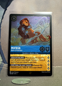 Disney Lorcana Mufasa - Ruler of Pride Rock 150/204 Cold Foil - Image 1