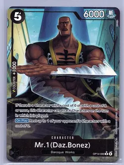 Mr.1 (Daz.Bonez) (Alternate Art) OP14-090 The Azure Sea's Seven Foil - Image 1