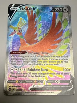Pokemon Silver Tempest Ho-Oh v Full Art Holo Card 187/195 Ultra Rare Minty 🔥 - Image 1