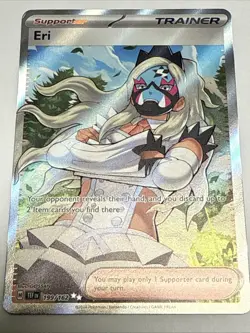 Pokemon Card Eri 199/162 Temporal Forces Full Art Holo Trainer - Image 1