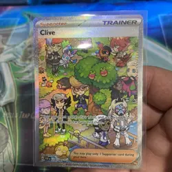 Pokemon TCG Clive 236/091 Paldean Fates Special Illustration Rare Card SIR NM - Image 1