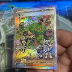 Pokemon TCG Clive 236/091 Paldean Fates Special Illustration Rare Card SIR NM - Image 3