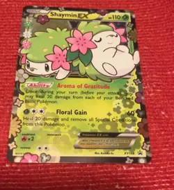 Shaymin EX Promo XY148 Full Art Holo Pokemon Card XY 110 HP Pokemon TCG - Image 1