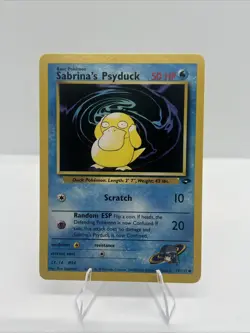 Sabrina’s Psyduck Gym Challenge Set 99/132 TCG Pokemon Card 1999 Vintage NM - Image 3