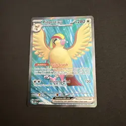Pidgeot ex 217/197 Obsidian Flames Full Art FA Ultra Rare Pokemon TCG Card NM - Image 1