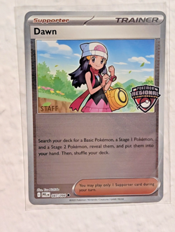 Pokemon Dawn STAFF 087/094 Regional Phantasmal Flames Holo Promo NM 2025 - Image 1