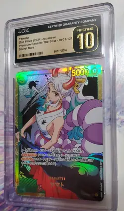 One Piece Yamato OP01-121 SEC Japanese PRB-01 CGC 10 PRISTINE Gold Label - Image 1