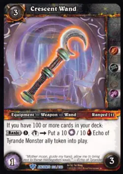 World of Warcraft TCG Crescent Wand - War of the Ancients 224/240 - Image 1