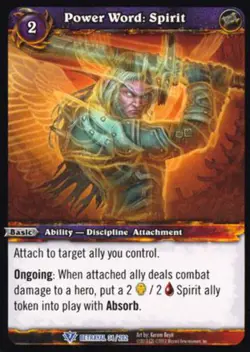 World of Warcraft TCG Power Word: Spirit - Betrayal of the Guardian 34/202 - Image 1
