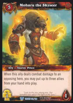 World of Warcraft TCG Moharu the Skyseer - Crown of the Heavens 114/198 - Image 1