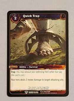 World of Warcraft TCG, Crown, 18/198, Quick Trap, LP - Image 1