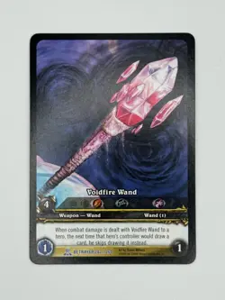 World of Warcraft TCG Betrayer 242/264 Extended Art Voidfire Wand - Image 1