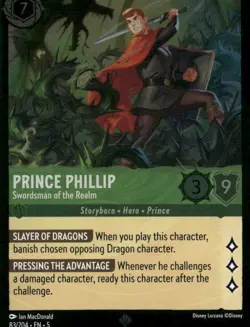 Disney Lorcana - Shimmering Skies #89/204 Prince Phillip - Cold Foil - Image 1