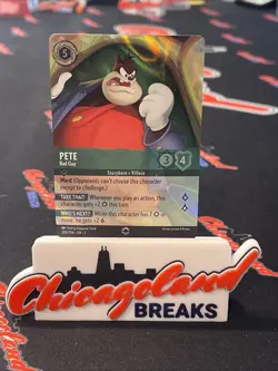 DIsney Lorcana: Pete - Bad Guy (Enchanted) 209/204 Rise of the Floodborn LS - Image 1