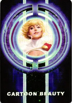 POWER GIRL Cartoon Beauty HOLOGRAPHIC Goddess Story Custom Art Collectible Card - Image 2