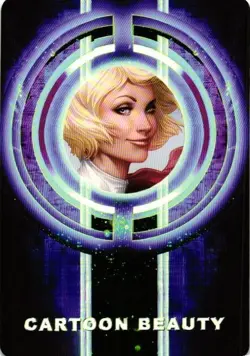 POWER GIRL Cartoon Beauty HOLOGRAPHIC Goddess Story Custom Art Collectible Card - Image 2