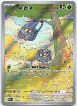 Tangela 178/165 Illustration Rare 151 Pokemon Holo Near Mint - Image 1