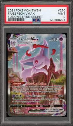 Pokemon Espeon VMAX Fusion Strike Full Alt Art #270 PSA 9 Mint - Image 1