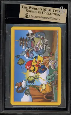 Pokemon Mario Pikachu Mario & Luigi Jack of Diamonds Poker Deck BGS 9.5 - Image 2